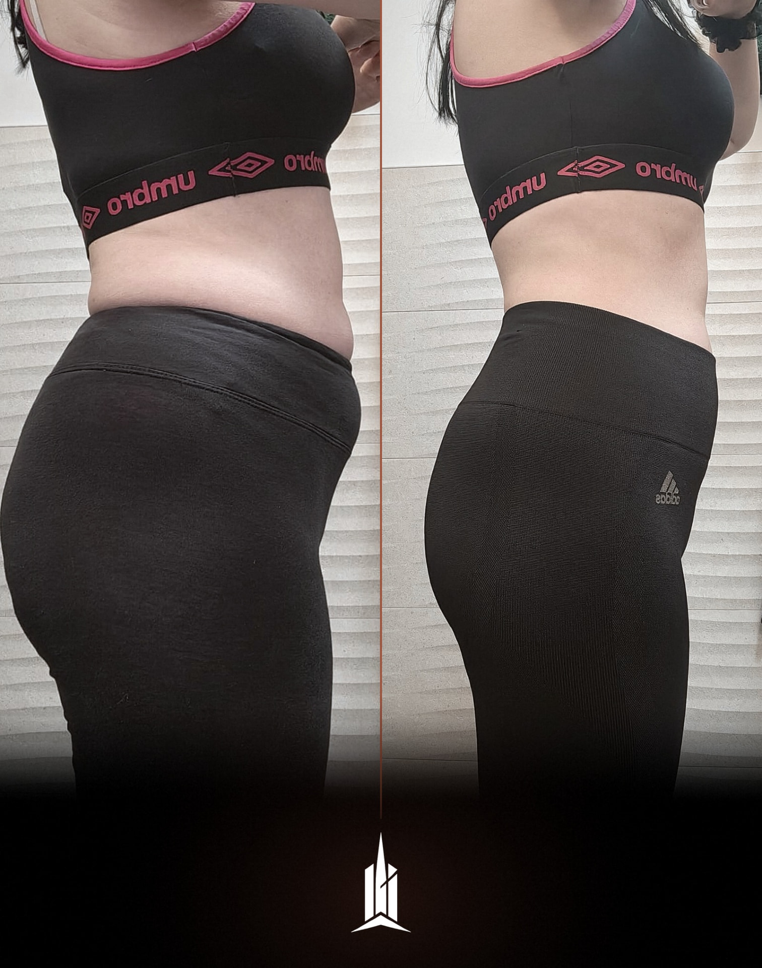 Imperative Fitness client transformation 3 — before on the left, after on the right
